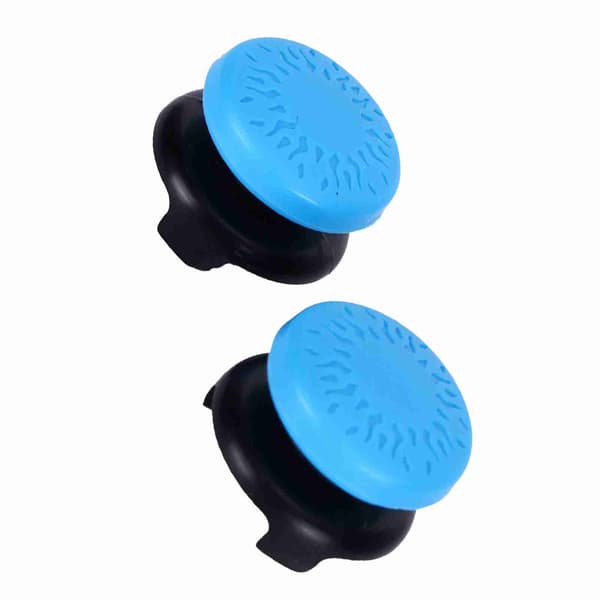 2 stk. Thumbstick Blødt Silikone Cover Greb Stick Joystick Controller Gamepad Tastaturhætte til PS5 Blå