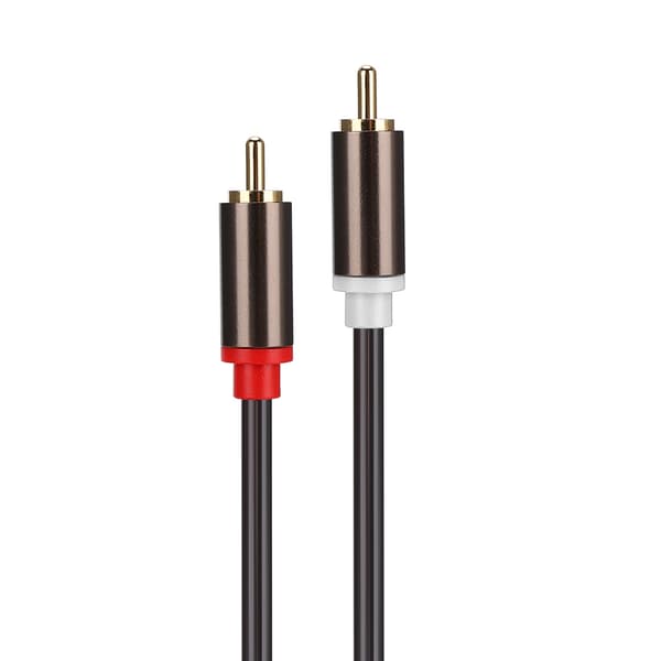 Dobbelt RCA han til dobbelt XLR hun lydadapterkabel patchkabel dobbelt række PVC-ledning