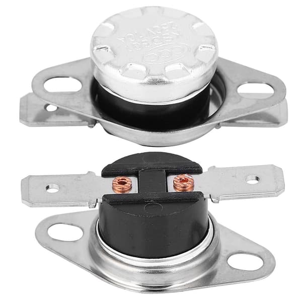 5-pack KSD301 termisk brytare termostat 250V 10A NC 75°C temperaturkontroll