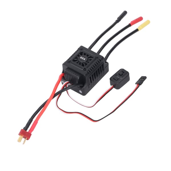 Børsteløs ESC 60A aluminiumshastighedsregulator til 1/10 RC bil lastbil