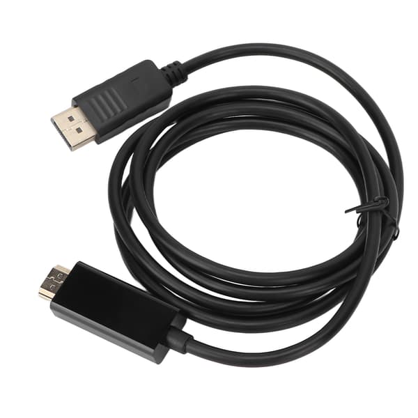 DisplayPort til HD Multimedia Interface-adapter til tv'er og computere, 1,8 m/5,9 fod, 1080p DP til HD Multimedia Interface