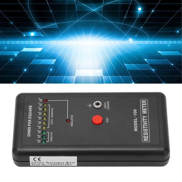 Antistatisk overflademodstandsmåler Digital elektrostatisk felt-tester-sæt