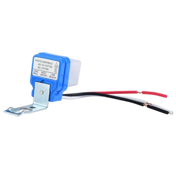 Automatisk tænd/sluk skumring til daggry sensorafbryder gadebelysningscontroller AC 220V 10A