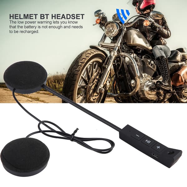 1 par motorcykelhjälm BT-headset hörlurar stöder handsfree-samtal