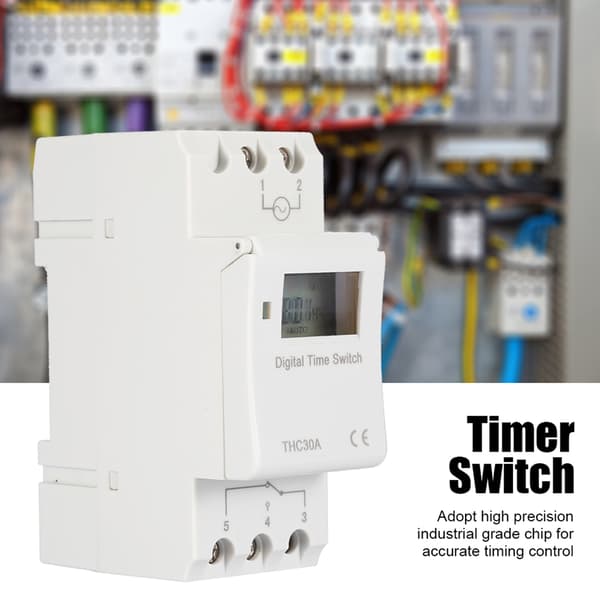 THC 30A Digital Timerbrytare Programmerbar Elektronisk Tidskontrollbrytare (220V)