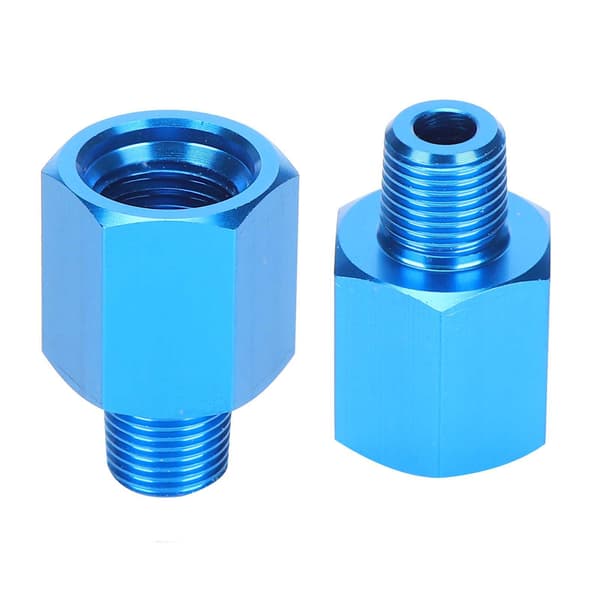 Aluminium NPT Reducer Bøsning M12 til 1/8 Trykmåler Adapter Fitting Eksplosionssikker