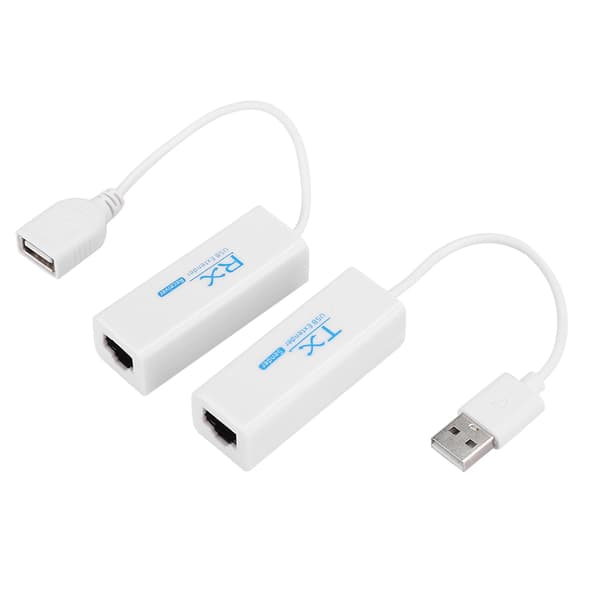 USB 2.0 200M Extender RJ45 Ethernet Forlængerkabel Netværkskabeladapter