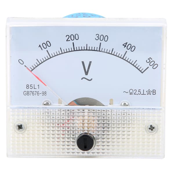 85L1 AC Voltmeter 0-500V Pointer Gauge Elektrisk Spændingstesterenhed