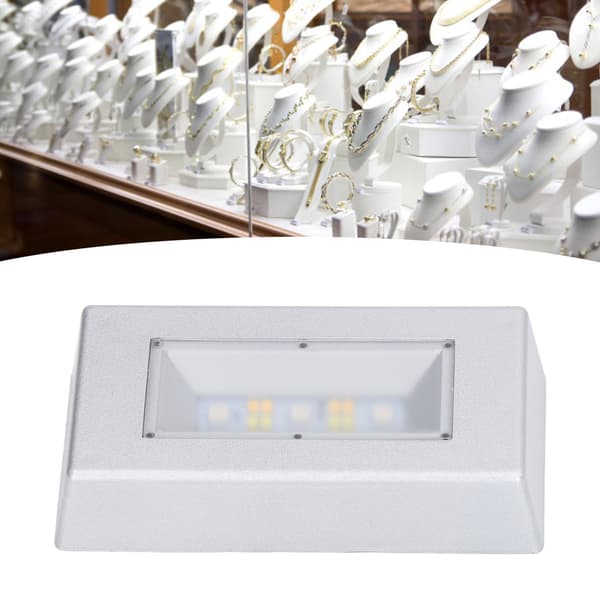 LED Display Base Multi Mode Belysning Silver Rektangulär LED-ljus Display Base med USB-kabel för Smycken Kristaller