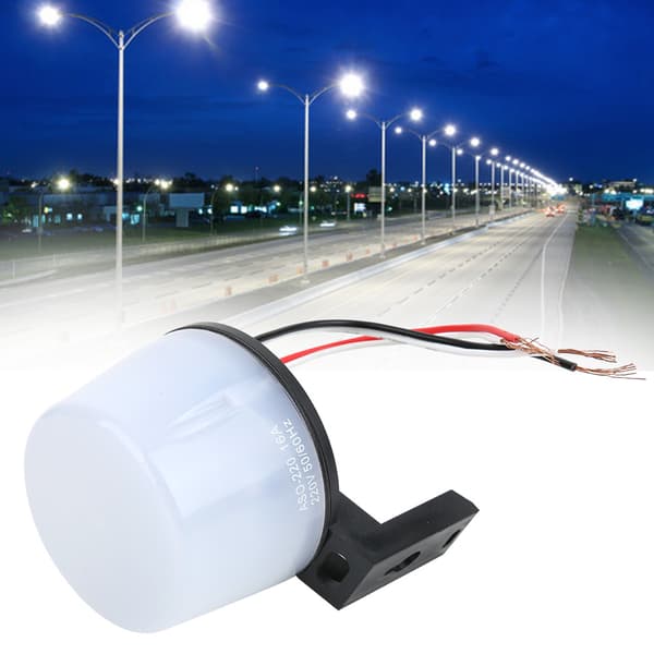 Fotocellesensor Gadelampe Controller Skumring til Daggry IP65 Vejrbestandig 220V 16A Justerbar