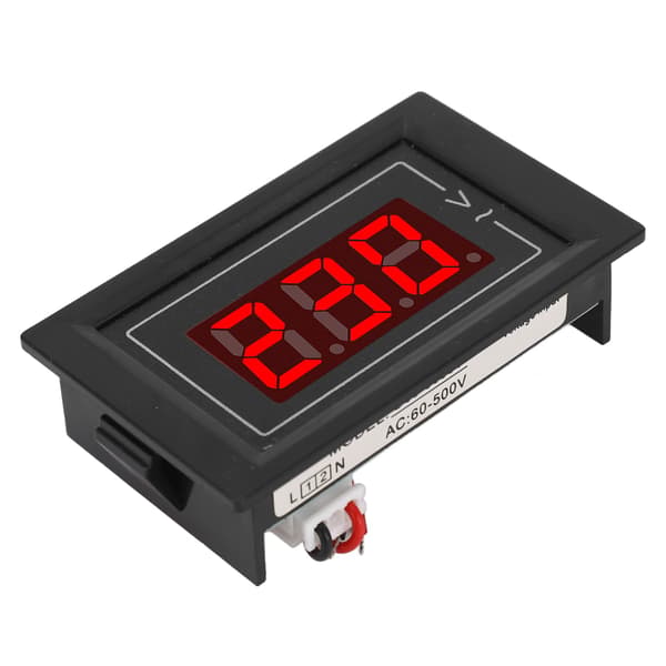 AC Display Meter Digital Spændingsmåler Lille Panel 1 Fase Voltmeter Multimeter AC60-500V