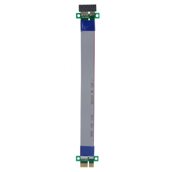 PCIE förlängningskabel 1X Riser Card Extender DoubleSpeed MaletoFemale Adapter Ribbon EP051