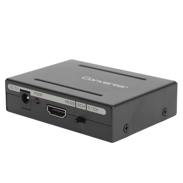 Audio Extractor Converter HighDefinition Multimedia Interface til AUDIO+ SPDIF+ R/L (Sort)