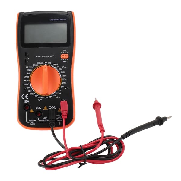 VC9208 Digital Multimeter LCD-skärm AC/DC Spänning Amp Kapacitans Ohm Testare med Temp Frekvenskontroll