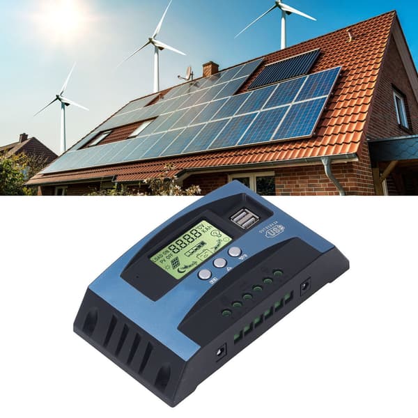 MPPT Solar Charge Controller 100A, 12V/24V Auto Digital Display, PV Regulator med Real-Time Tracking, Batterioplader