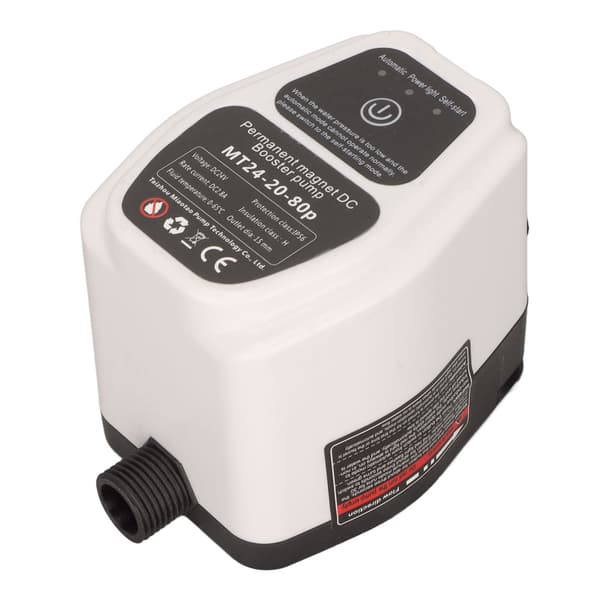 Boosterpump Automatisk Vattentryck Dusch Förstärkande Recirkulerande Väggmonterad DC-pump 100‑240V EU-kontakt