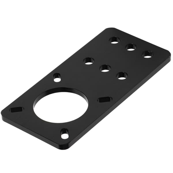 NEMA 17 Anodiseret Aluminium Stepper Motor Monteringsplade 3D Printer Tilbehør (Sort)