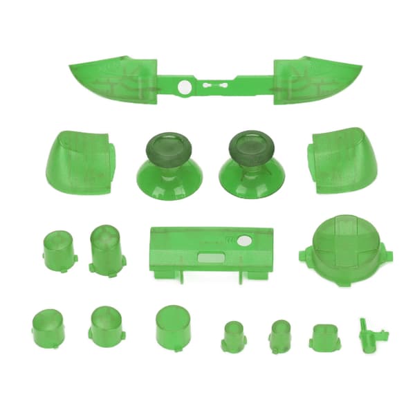 Full Buttons Mod Kits Trigger Full Trigger Module Set för XBOX Series X för XBOX Series S Controller Transparent Grön