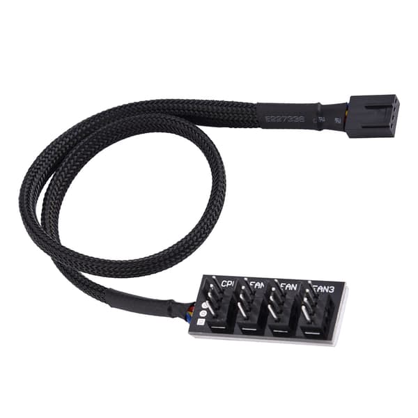 4-bens computer CPU/kabinetblæser strøm multi splitter stik kabeladapter