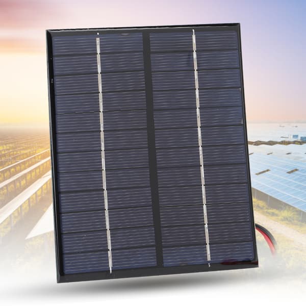 2W 12V solpanel polykristallin kisel DIY bärbar utomhusladdare med klämma