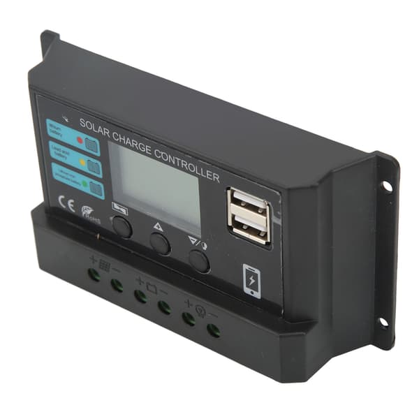 Solar Charge Controller LCD 12V 24V Auto 30A PV Panel Regulator Sort