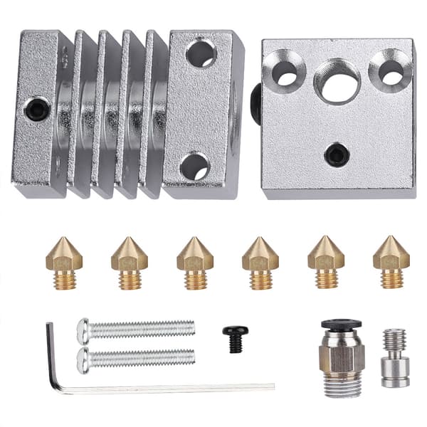 3D-printer rustfrit stål J-hoved Hotend ekstrudersæt til Creality CR10 CR10S CR10S4 CR10S5