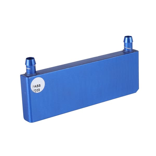 Vandkøleblok i aluminiumslegering til computer-CPU, industriel inverter-drev 40*120 mm blå