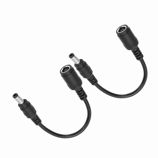 2 stk. DC-strømopladeradapterkonverter 7,4x5,0 mm hun til 5,5x2,5 mm han til HP bærbar computer