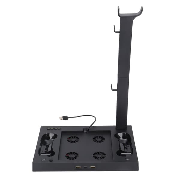 Til Xbox Series X-konsol kølestativ Multifunktionel køleventilatorbase med headsetbeslag batteriadapter