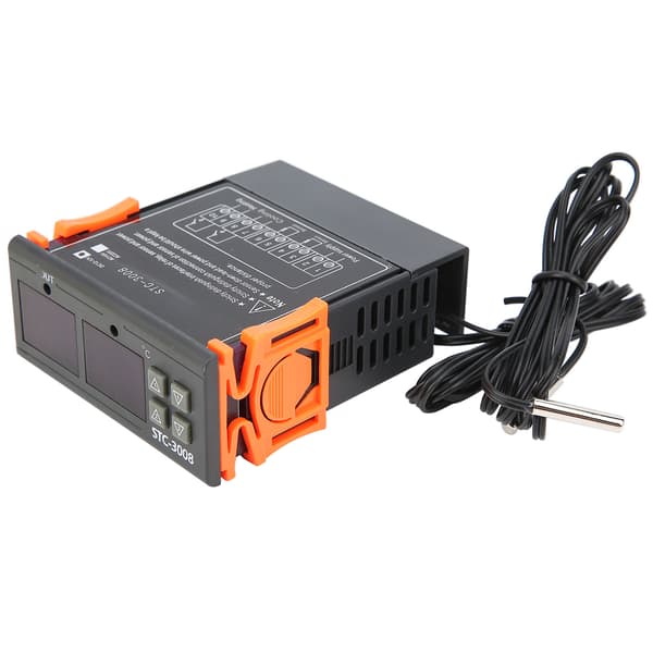 STC-3008 Dobbelt Display 2x NTC Probe Temp Controller Termostat DC12V 12V Digital Switch