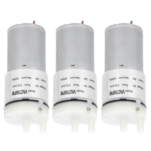 3 stk. mikrovandpumpe mini dykmotor akvarielufttilbehør DC6V VN2706PM