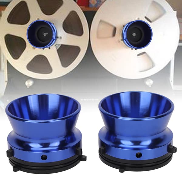 1 par NAB-navadaptere poleret aluminium 10 tommer åbner universaloplader til Studer ReVox til Akai til Teac