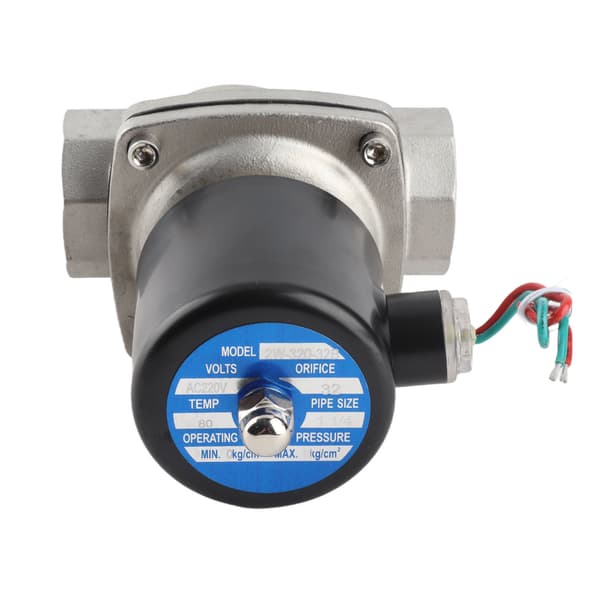 Magnetventil NC Direktevirkende 220V AC Rustfrit Stål Fittings