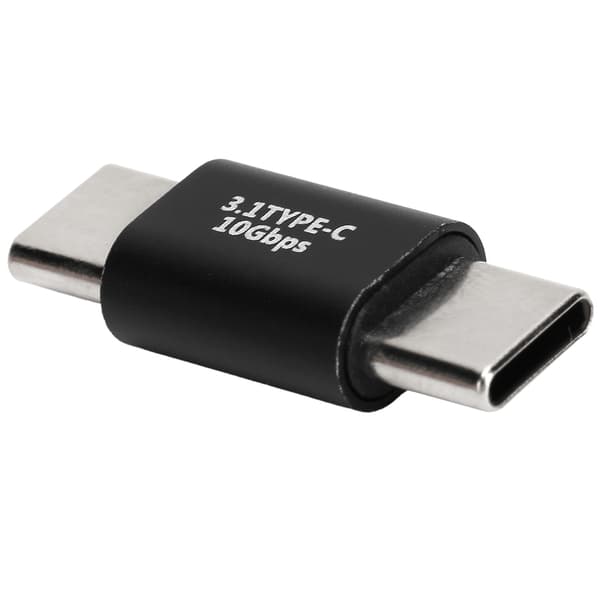 USB C-förlängningsadapter Typ C 3.1 Hane till Hane Adapter Stöder Snabbladdning 10 Gbps Dataöverföring