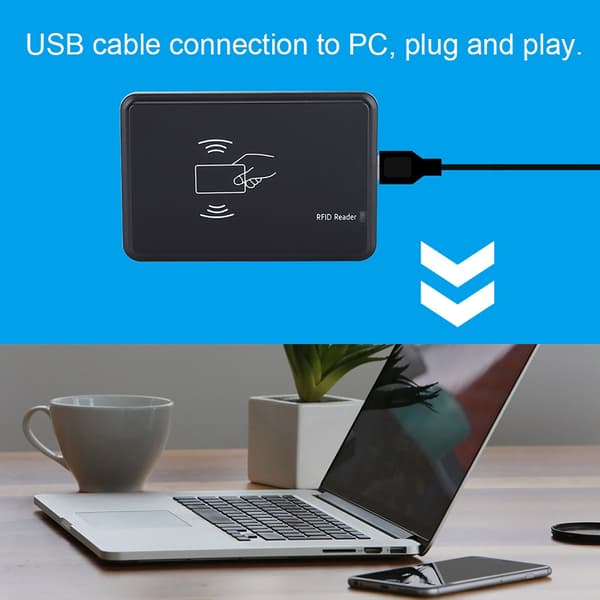 125Khz USB RFID-læser/-skriver Kontaktløs Nærhedssensor Smart ID-kortlæser