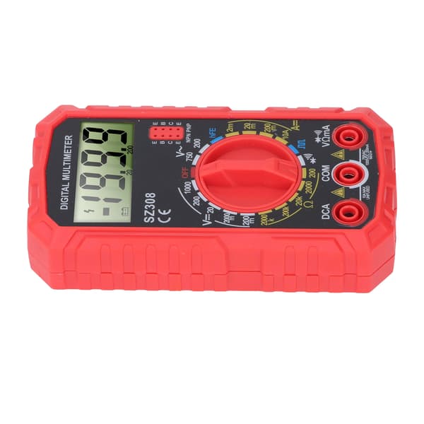 Digital Multimeter 4000 Counts NCV Tester AC DC Spänning Ohm Volt Ampere Meter Bärbar för Hem Bil Verkstad