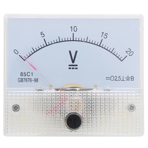85C1 DC 0-20V Analog Voltmeter Panelmåler Spændingsindikator