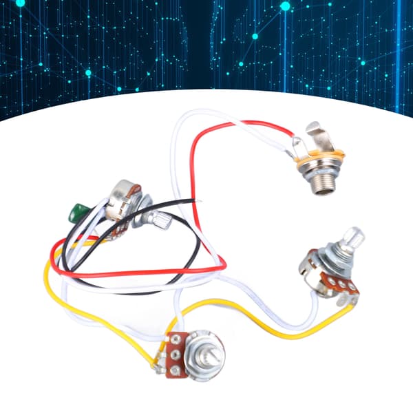 Bas Potentiometer Ledningsnet 500K Tone Volumen Controller Instrument Tilbehør
