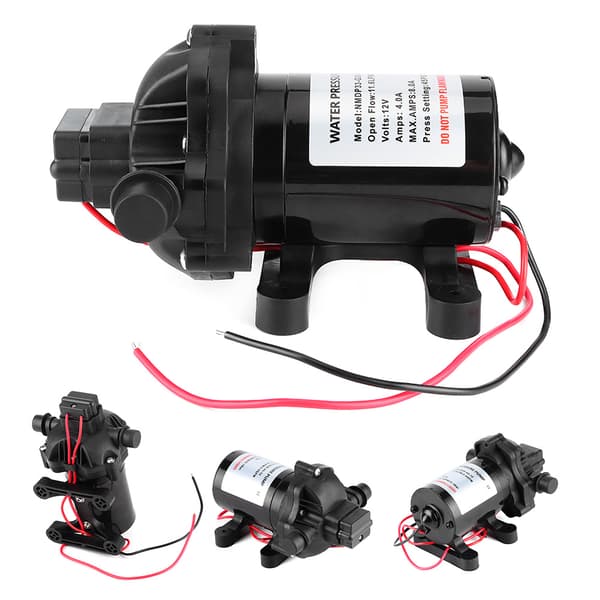 12V 3.0GPM 45PSI Membranvattenpump Självsugande Högtryck för Marin Båt Husbil