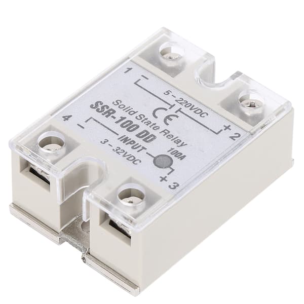 DC DC Solid State Relay SSR Berøringsfri Switch 100A 5-220VDC Høj Kvalitet