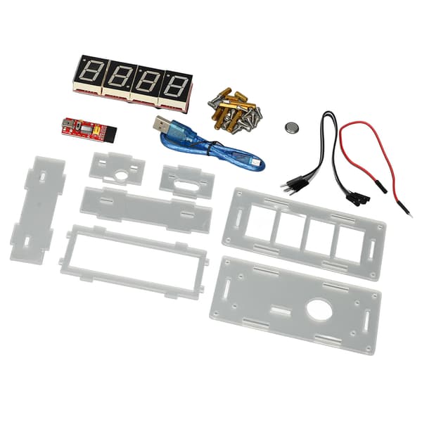 DIY Digital Klocka Kit med Tydlig Display, Justerbar Tid, Elektroniska Komponenter Set