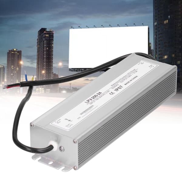 LED-drivrutin 200W Vattentät Transformator 24V DC Strömförsörjning för Utomhusbelysning