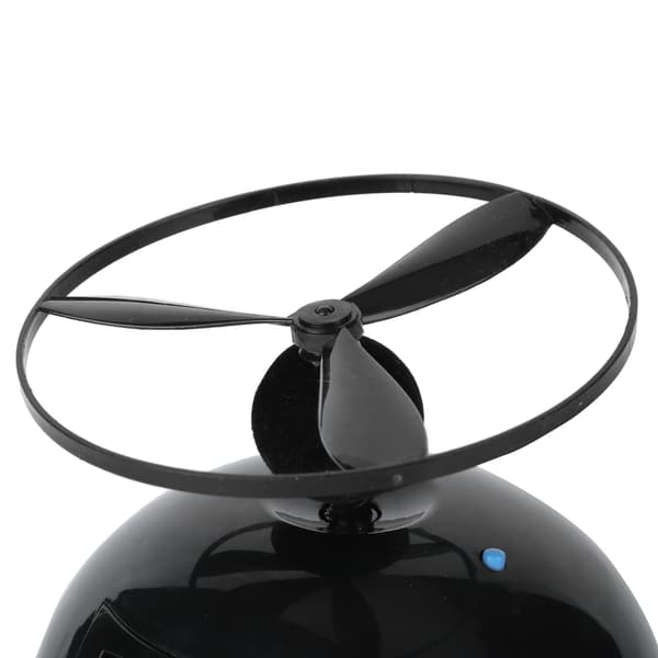 Nyhet Flygande Propeller Väckarklocka, LCD Digital Bärbar Mini Rund, Hem Sovrum Skrivbordsinredning