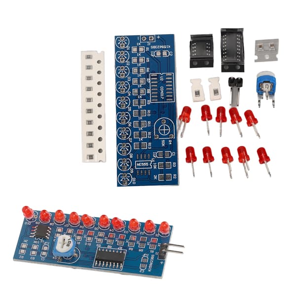 Vandstrømmende LED-lyssæt NE555 CD4017 DIY elektronisk modul driverkort