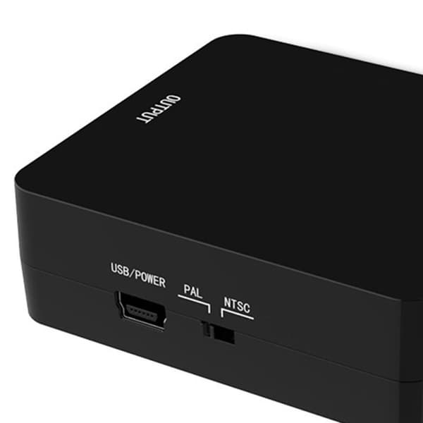 AV til HD Multimedia Interface Konverter HD 1080P Plug and Play Stabil RCA til HD Multimedia Interface Adapter Sort