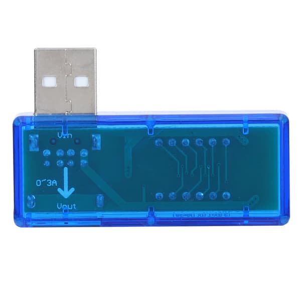 2 stk. USB-strømmåler tester voltmeter amperemeter LCD-display spændingsstrømdetektor til telefonopladning, blå