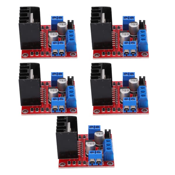 5 stk. L298N Dual H-Bridge Stepper Motor Driver Controller Board Modul