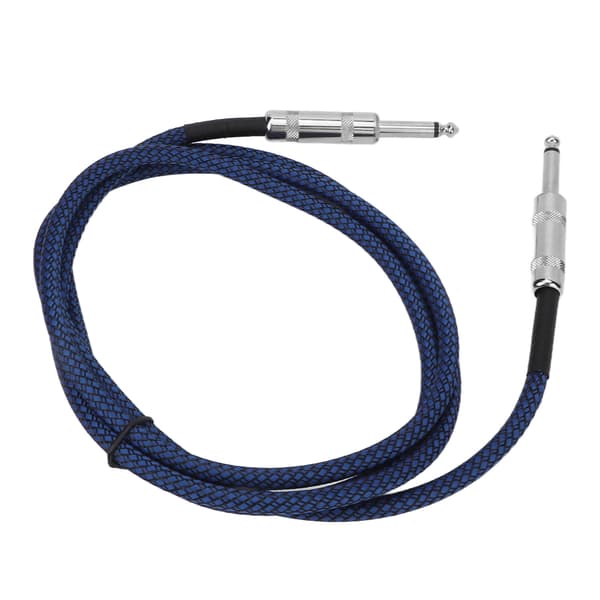 1/4 tums kabel gitarrkabel bas brusreducering flätskärmning 6,35 mm instrumentkabel för elgitarrförstärkare 3m/9.8ft