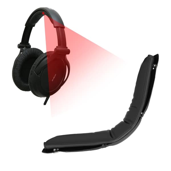 Universal erstatning blød skum headset hovedbøjle pude sæt sort