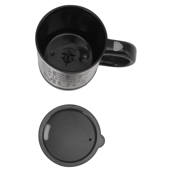 Självrörande kopp elektrisk 400 ml automatisk blandningsmugg för kaffe svart